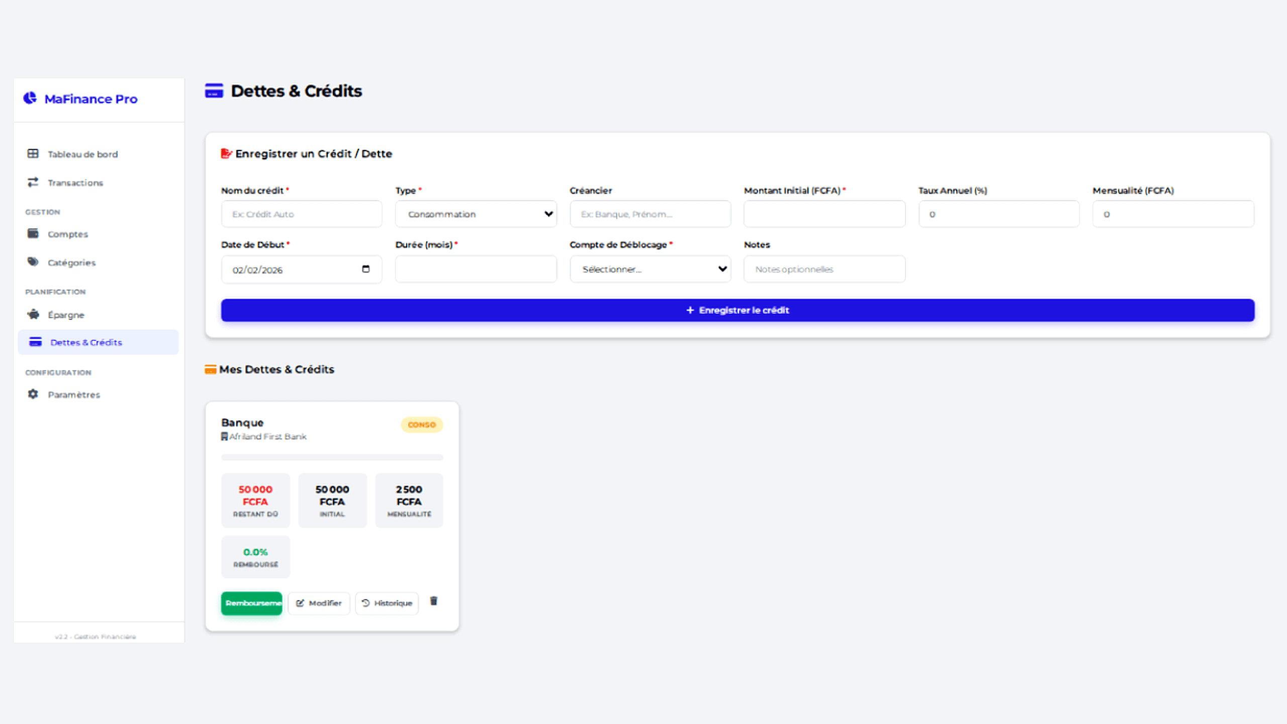 MaFinance Pro - Gestion Financière Complète - Image 6