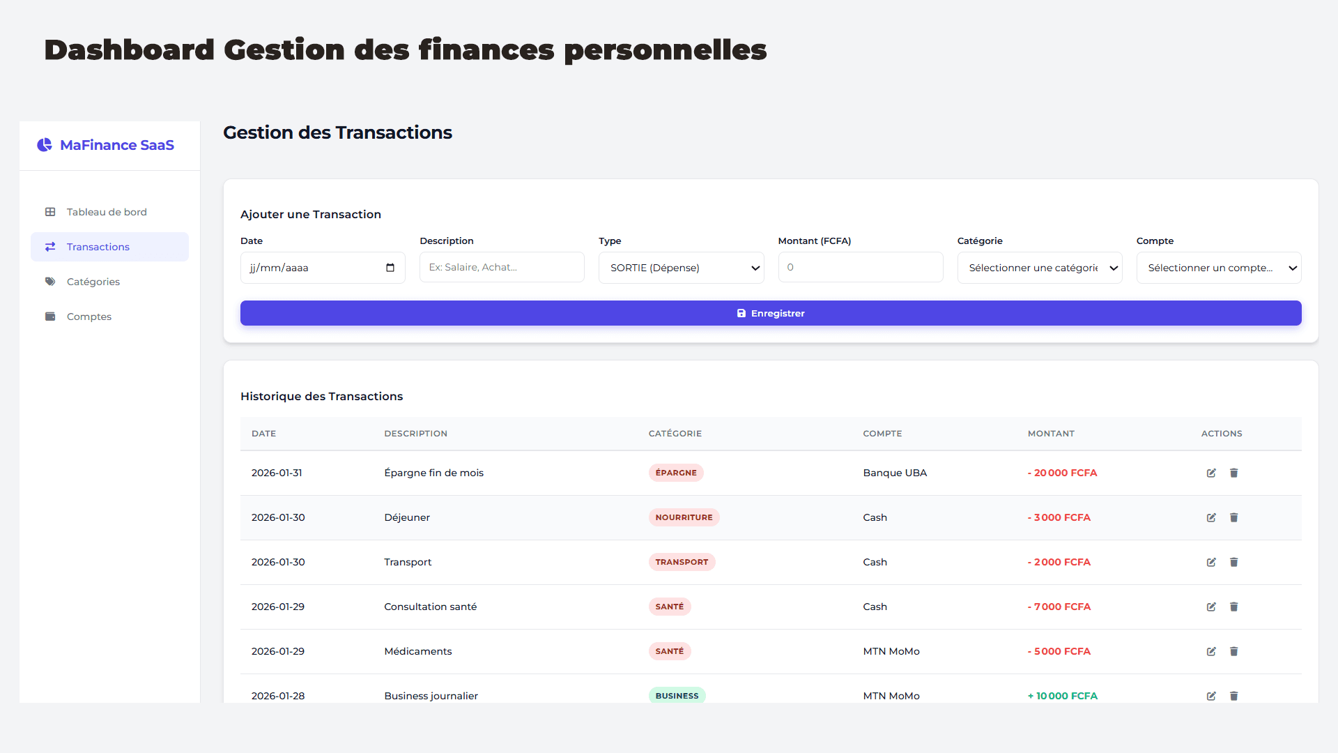 MaFinance Pro - Gestion Financière Complète - Image 2