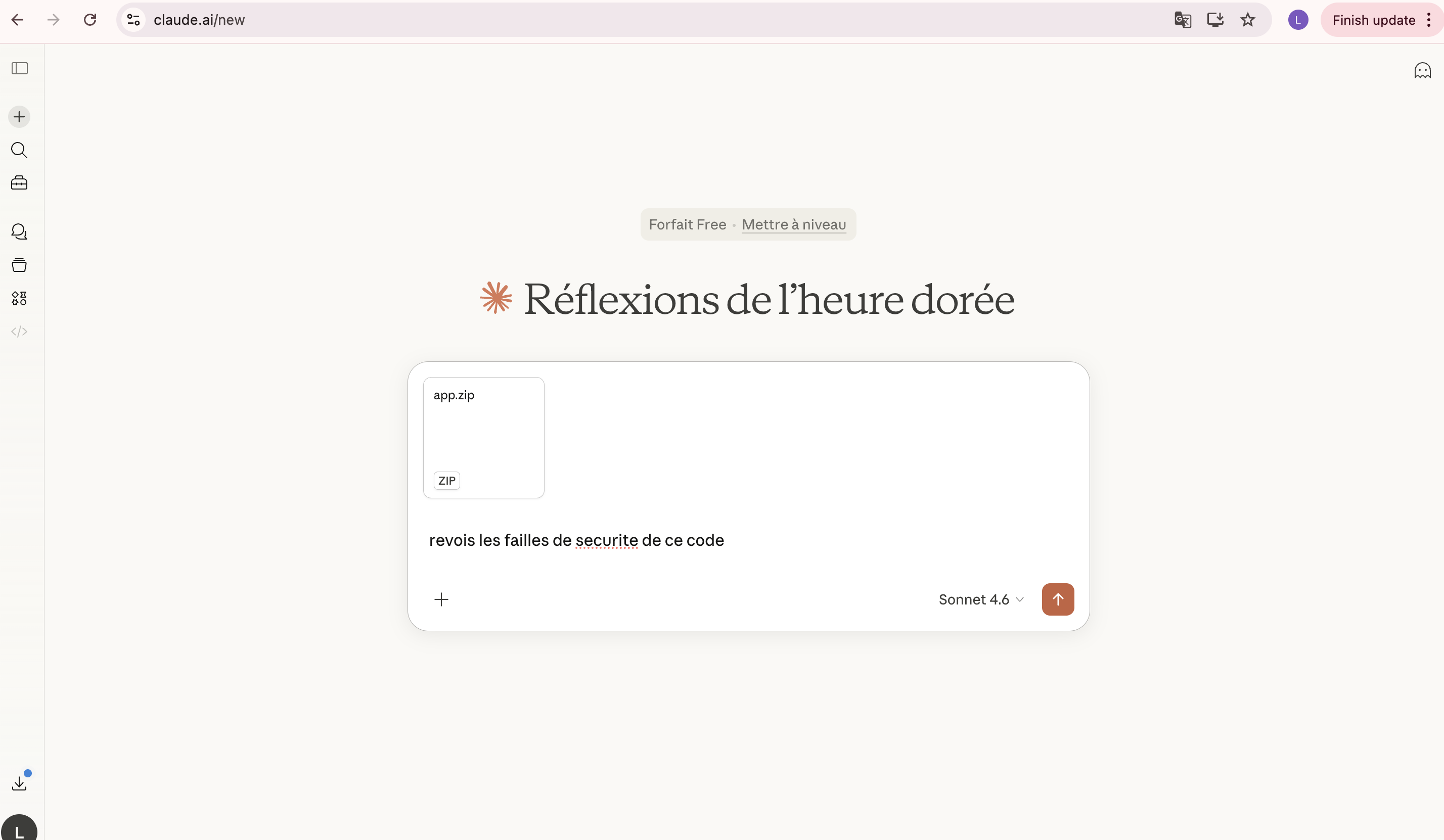 Interface illustrant la détection de vulnérabilités par IA